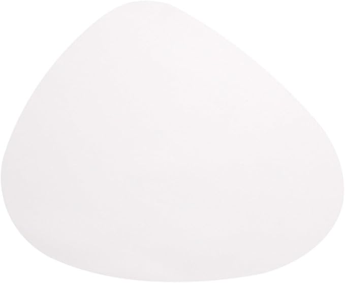 PU Placemats for Table Waterproof Non-Slip Coaster Leather Place Kitchen Accessories Pad Cup Wine Mat(White,36.8cm x 45cm)