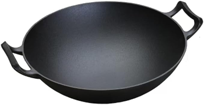 Cast Iron Wok (Wok with Lid 12 inch)