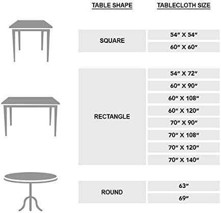 Maison d' Hermine Table Cloth Square Table 100% Cotton 60 x 60 Inches Fall Tablecloth Reusable Everyday Use for Thanksgiving Christmas Decorations Dining Farmhouse Party (Rural Christmas)
