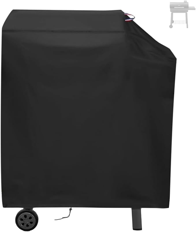 Charcoal Grills Cover for Feasto BBQ Charcoal Grill, Waterproof Outdoor Grill Cover for Pit Boss Competition Series 1250 BBQ Barbeque Grill Cover (Cover Only) - 46" L×26" W×43" H, Black