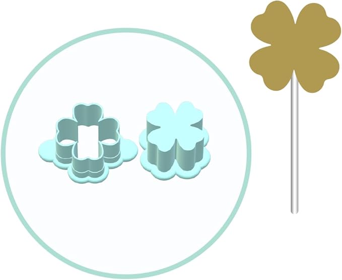 Standard Clover Cake Pop Mold | Options: Cutter, Popper, Multi Popper and 9in Tray (Single Cake Pop Mold)