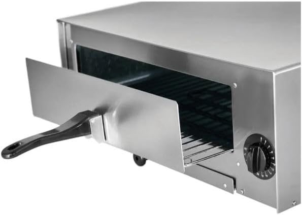 Kratos Commercial Countertop Pizza Oven | Stainless Steel Electric Pizza/Snack Oven with Timer | Fits 12" Pizzas, 120V, 1450 Watts | For Commercial and Home Use (29M-004)