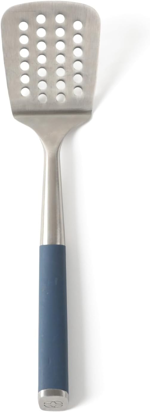 Calphalon Edge Stainless Steel Slotted Turner - Navy Blue