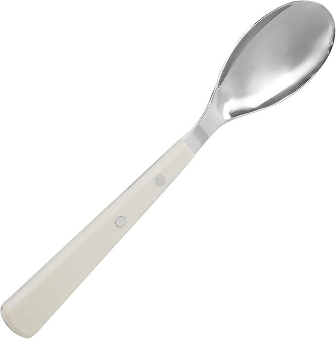 Martha Stewart Watercliffe 16 pc Flatware Silverware Set - Stainless Steel Utensils - Forks, Spoons, Knives - Service for 4 - Linen