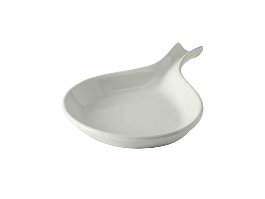 Tuxton China BWP-100 Fry Pan Server, 12 oz., 10" x 7-1/4" x 1-1/8" H, Microwave and Dishwasher Safe, Oven Proof, Fully Vitrified, Ceramic, DuraTux, White, Pack of 12