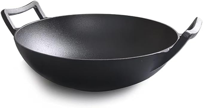 Cast Iron Wok (Wok with Lid 12 inch)