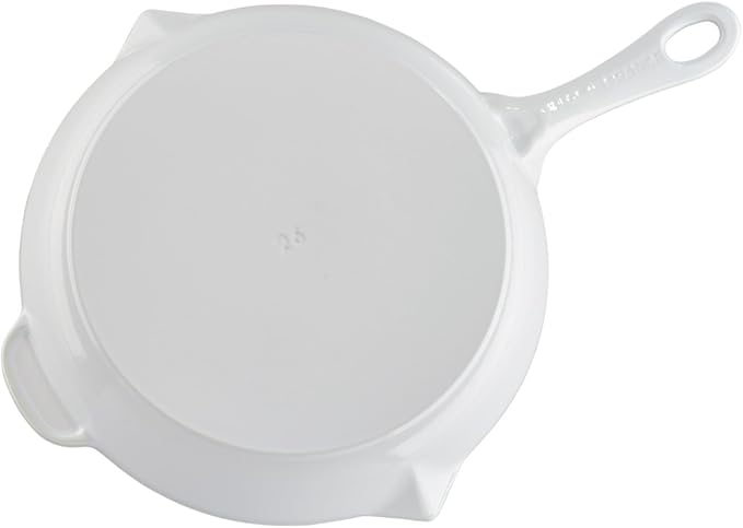 Staub Cast Iron 10-inch Fry Pan - White, Made in France