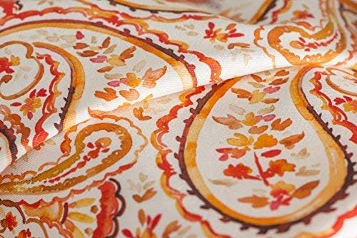 Maison d' Hermine Cloth Napkins Set of 4 100% Cotton for Thanksgiving Christmas Decorations Everyday Reusable Square Fall Napkins Cloth Washable Dinner Party (Palatial Paisley, 20"x20")