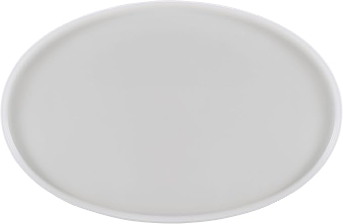 Mikasa Samantha Oval Bone China Lightweight Chip Resisant Serving Tray, 14 Inch, White