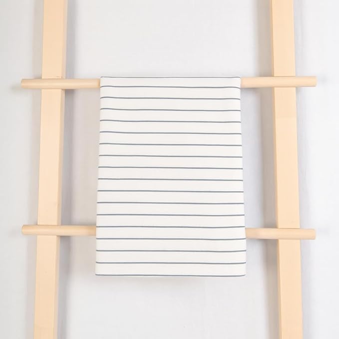 MONDAY MOOSE Striped Farmhouse Picnic Style Decoration Rectangle Natural Stonewashed Cotton Tablecloth for Kitchen, Dining Room, Restaurant (60x120 inch, White/Black Stripes)