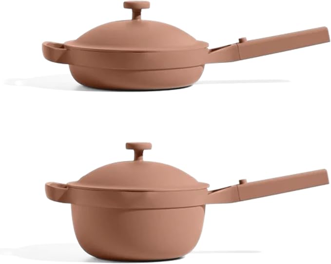 Our Place Mini Cookware Duo | 6-Piece Ceramic Cookware Set with Mini Always Pan & Mini Perfect Pot | Induction & Oven Safe up to 450°F | Nonstick, PFAS-Free Non-Toxic Cookware | Spice
