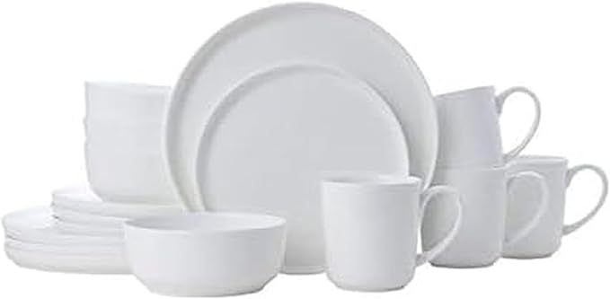 Mikasa 5266100 Samantha Chip-Resistant 16 Piece Set, Service for 4 White