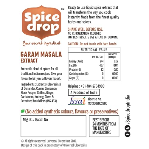 Spice Drop Garam Masala 5ml