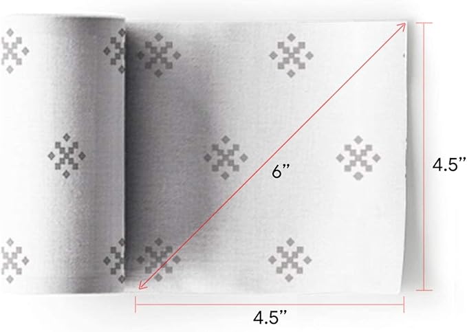 My Drap Cotton Cocktail Napkins On A Roll, Tear & Serve, Silver Stars (Small 4.5x4.5 Inch) 50 Luxury Disposable Bar Napkins, Perfect for Serving Drinks & Cocktails, Elevating Your Parties & Events.