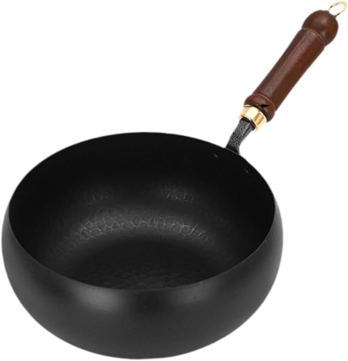 Wok Pan Chinese Wok Boiling Non Stick Skillet Uncoated General Cooking Wok Induction Cooker Gas Stir Fry Pan Round Bottom Wok, Wok Pan