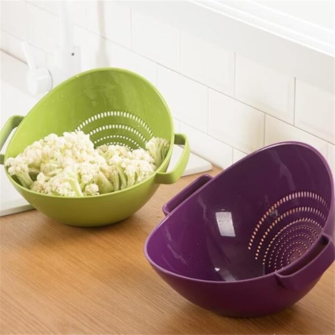 JSEIAJB Kitchen Washing Basin Vegetable Draining Basket Vegetable Filter Basket Washing Basket(D)