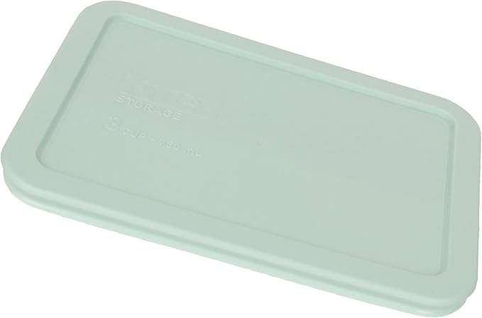 Pyrex 7210-PC 3 Cup Muddy Aqua Food Storage Replacement Lid - Made in USA
