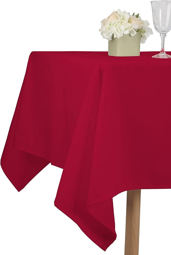 KOZIS Premium Tablecloth, 100% MJS Cotton-Rich Polyester