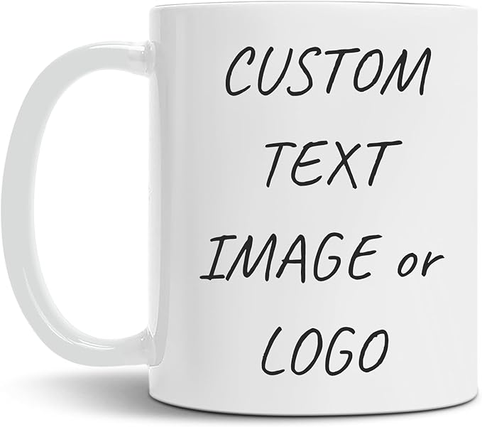 Custom Ceramic Coffee Mug 11oz - Customized Mugs Double Sides with Personalized Photo,Text Funny Cute Gifts For Dad, Mom, Women, Men Christmas, Birthday, Party Taza Personalizada Tea Cup