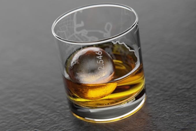 Well Told Engraved San Francisco California Map Rocks Glass, Old Fashioned Whiskey Glass (11 oz, Clear) Etched Whiskey Glass, Gifts For Whiskey Lovers