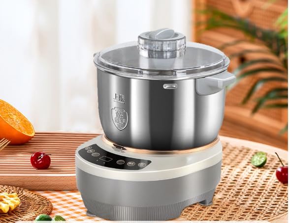 Automatic Dough Maker Machine with Fermentation, Stainless Steel Bread Pizza Pasta Kneading, Kitchen Mixer & Whisper-Quiet Motor (7L)