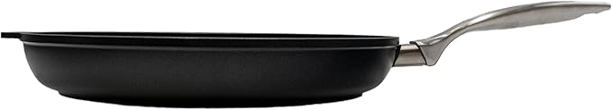 Swiss Diamond Nonstick Frying Pan Hybrid Ceramic and Diamond-Infused Fry Pan, Dou Ceramic, Dishwasher and Oven Safe Fry Pans (12.5 IN)
