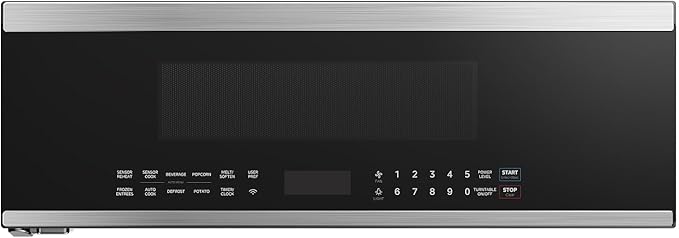 Midea MMO12S3ASTZ Over the Range Microwave Oven, 1.2 Cu.ft Slim Microwaves with Sensor Cook, Stainless Steel Microwaves, 1000W heating power with 400CMF vent fan