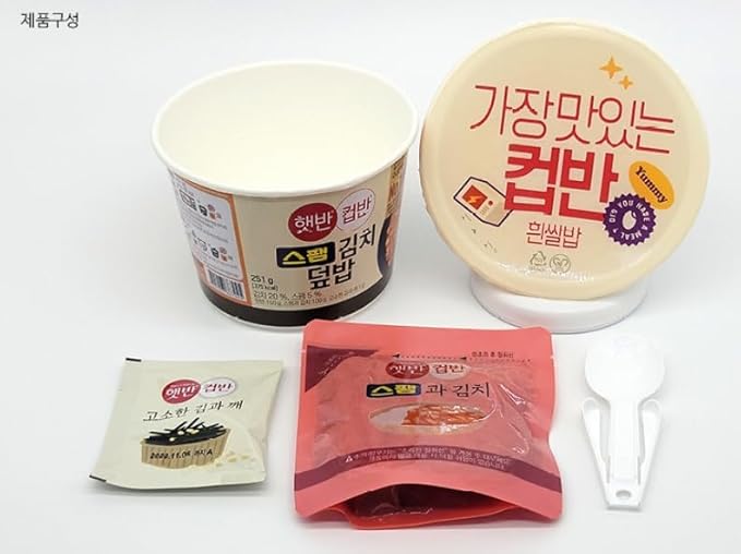 CJ Instant rice Hetbahn CupBan (3bowls, Ham kimchi)