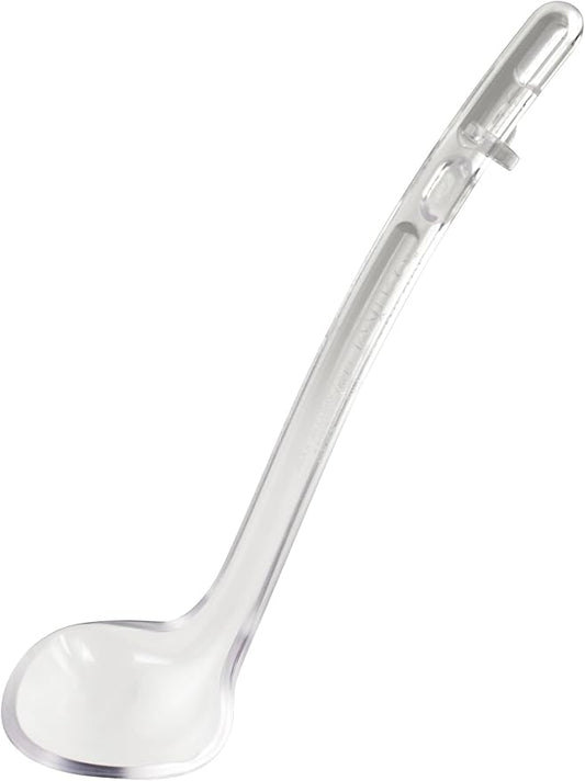 Winco One Piece Dual Spout Plastic Ladle, 3/4 Ounce, 8.5", Red Tail