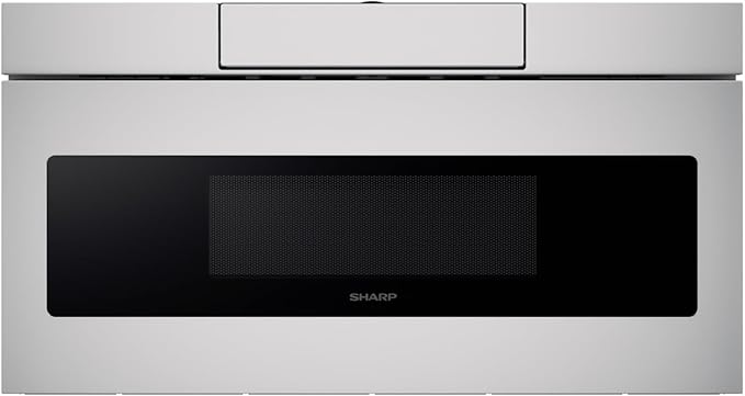 SHARP SMD3070ASY Microwave Drawer Oven, 30-inch, 1.2 Cubic Feet, 950 Watt, Concealed Angled Touch Control Panel with Digital LCD Display, Stainless Steel