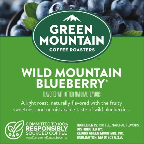 Green Mountain Coffee K-Cup, Wild Mountain Blueberry, 12-Count