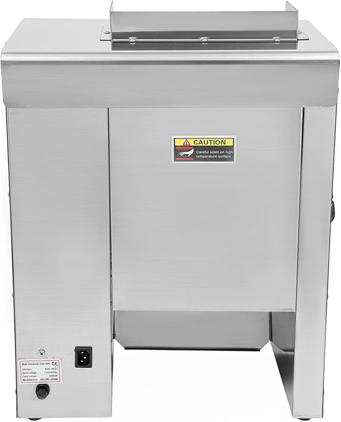 Commercial Burger Buns Toaster,2000W Electric Vertical Burger Bread Baking Machine with 6 Adjustable Thick Settings,Hamburger Maker with Overheating Protection for Restaurants Bakery Cafeteria Diner
