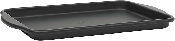 Oster Teston 13 x 9 Inch Cookie Sheet, Nonstick Carbon Steel Baking Pan, Matte Black, PFAS-Free, Warp-Resistant, Easy Clean Bakeware
