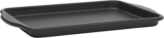 Oster Teston 13 x 9 Inch Cookie Sheet, Nonstick Carbon Steel Baking Pan, Matte Black, PFAS-Free, Warp-Resistant, Easy Clean Bakeware