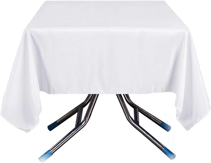 Efavormart 70" Square Linens Wholesale Linens Polyester Square Linen Tablecloth for Wedding Banquet Party Restaurant - White