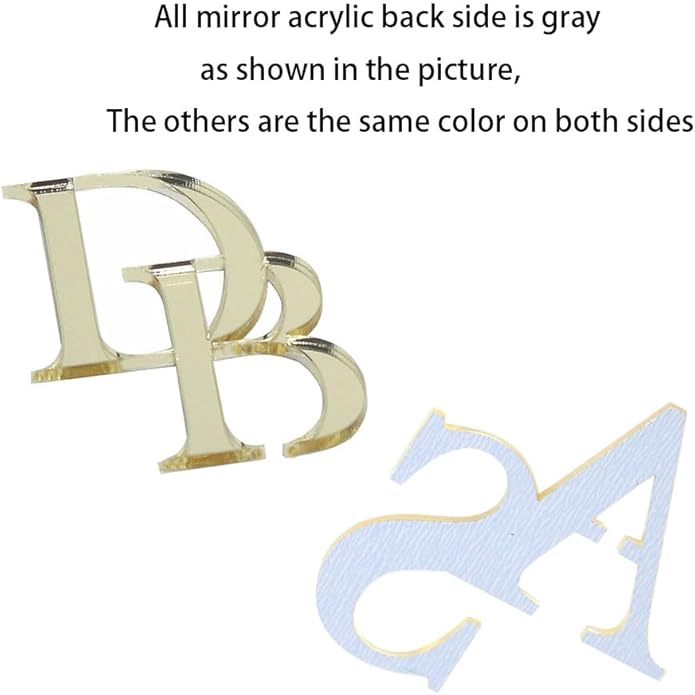 50pcs Personalized Wine Glass Charms,Acrylic Wedding Drink Initial Tags,Drink Stirrers Glass Markers, Champagne Toasting Tags Cocktail Charms