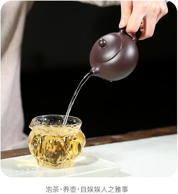 Xishi Teapot 6oz Chinese Yixing Zisha Clay Pot Ceramics Purple Sand Mud Kungfu Tea Maker Set Kettle 9 Hole Filter (purple 180ml)