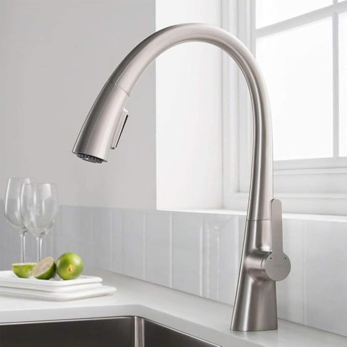 Kraus KPF-1673SFS Nolen Kitchen Faucet, Spot Free Stainless Steel