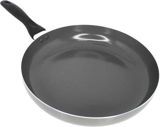 IMUSA 12-Inch Ceramic Nonstick Frying Pan – Large Gray Aluminum Skillet with Cool-Touch Handle, Ideal for Sautéing, Stir-Frying & Searing– Healthy Non-Stick Cookware for Home Kitchen