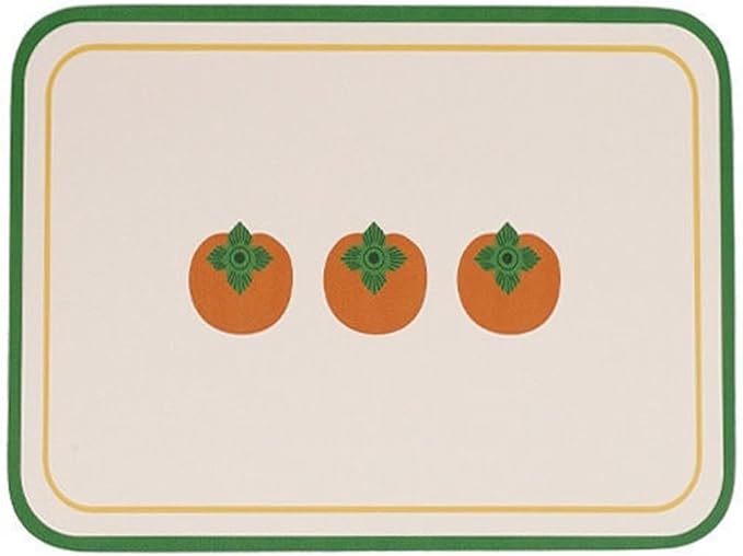 Printed Leather Placemat Style PVC Table Mat Waterproof Oilproof Heat-Insulated Plate Bowl Pad Room Decor 4pcs(C)