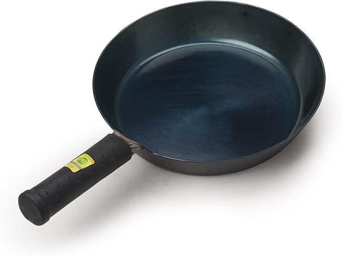 臻三环 ZhenSanHuan Toxin Free Teflon free Non Sticky Sauté Pans Fry Pans Omelete Pans (Seasoned 28CM/11'' Iron Handle)