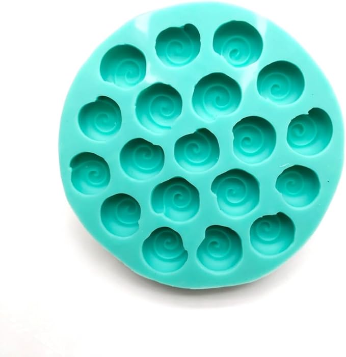 Cinnamon rolls mold - Choose option cinnamon rolls silicone mold Candle molds Wax melts mold (1 inch -19 cavities-) NC030