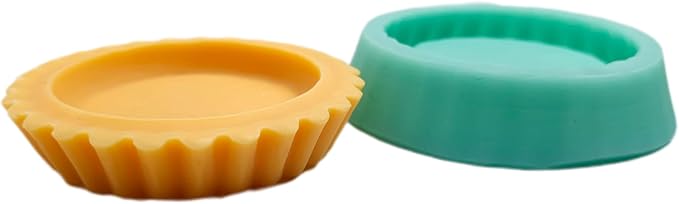 Pie crust fillable tart silicone mold wax melt tart silicone mold candle dessert silicone mold shell pie crust mold NC080