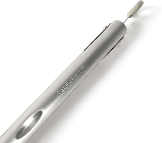Calphalon Edge 2 Piece Stainless Steel Kitchen Tongs Set W/Silicone Heads - Taupe