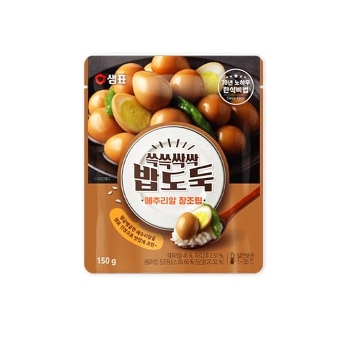 KOREAC_ [3packs] Braised,Spicy Stir-fry Dried Squid,Sweet stir-fry anchovies_(9.16 oz) 장조림 150g, 오징어채 볶음 60g, 멸치볶음 50g