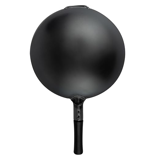Restaurantware-Motomori 14 Inch Pre-Seasoned Carbon Steel Wok, 10 Traditional Japanese Woks - Round Bottom, Wooden Handle, Black Carbon Steel Traditional Stir Fry Pans, With Helper Handle
