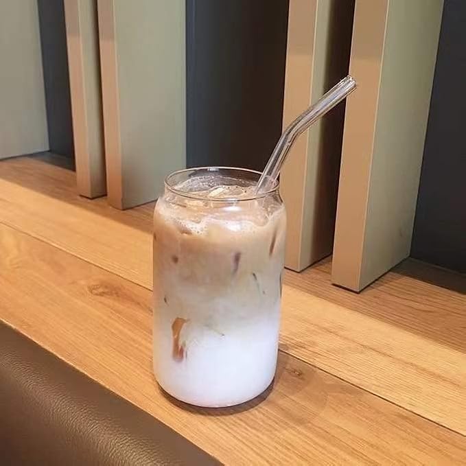 2pcs Can Cola Cup Shaped Tea Juice Milk Glass Cup Coffee Mug Wine Glass Drink Cup Glass Drinkware