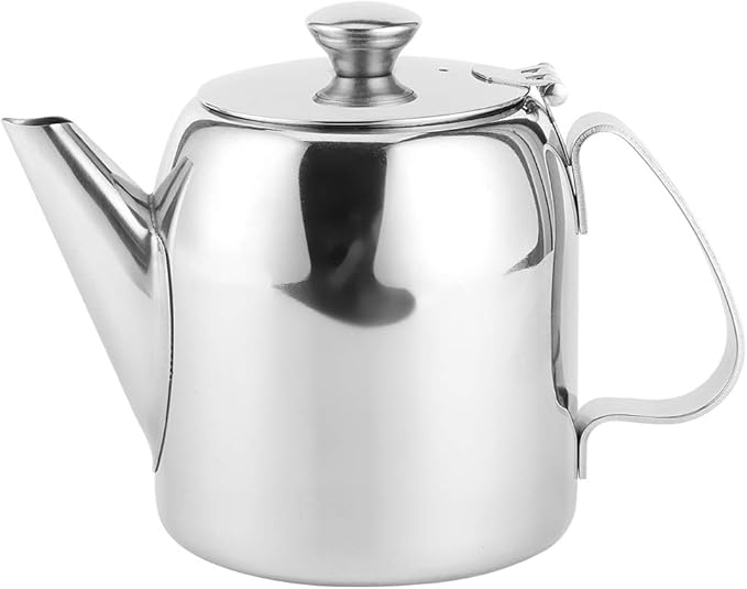 Stainless Steel Tea Kettle, 20 oz (500ml) Stovetop Teapot with Short Spout and Mirror Finish, Leak-Proof Coffee Pot and Carafe for Home, Kitchen, Hotel, Restaurant Use