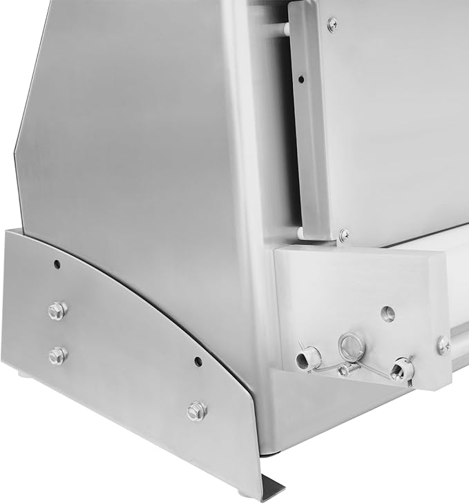 Commercial Dough Roller Sheeter for 3-18in Pizza, 450W 110V Automatic Pizza Press Shaping Machine for Noodle Pizza Bread Pasta Maker Equipment, 240-260 PCS/H