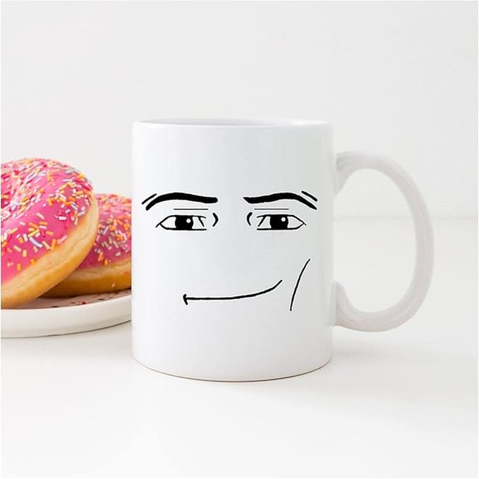Game Inspired Mug Funny Faces Coffe Mug Cute Gamer Coffe Cup Idea Gift(1)